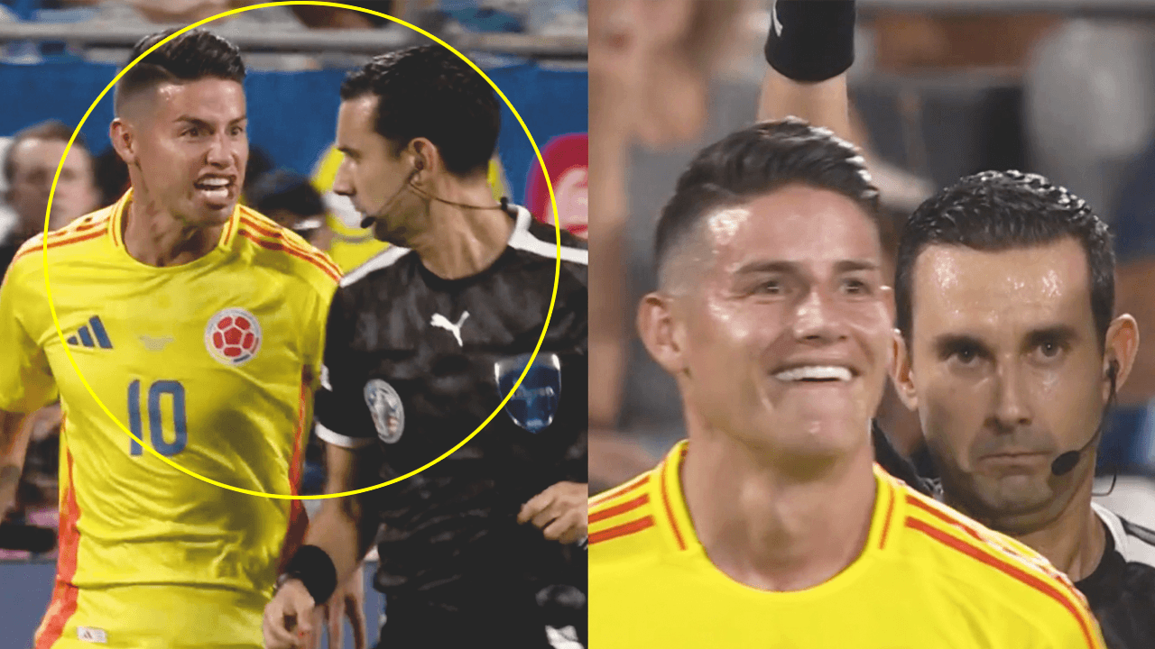 "Hijo de pu….", el día que James 'perdió' la cabeza con árbitro mexicano