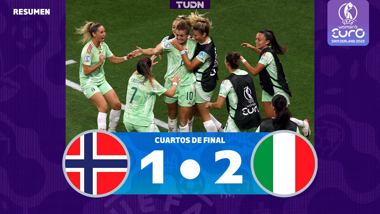 Resumen | De forma dramática Italia vence a Noruega y se clasifica a semis