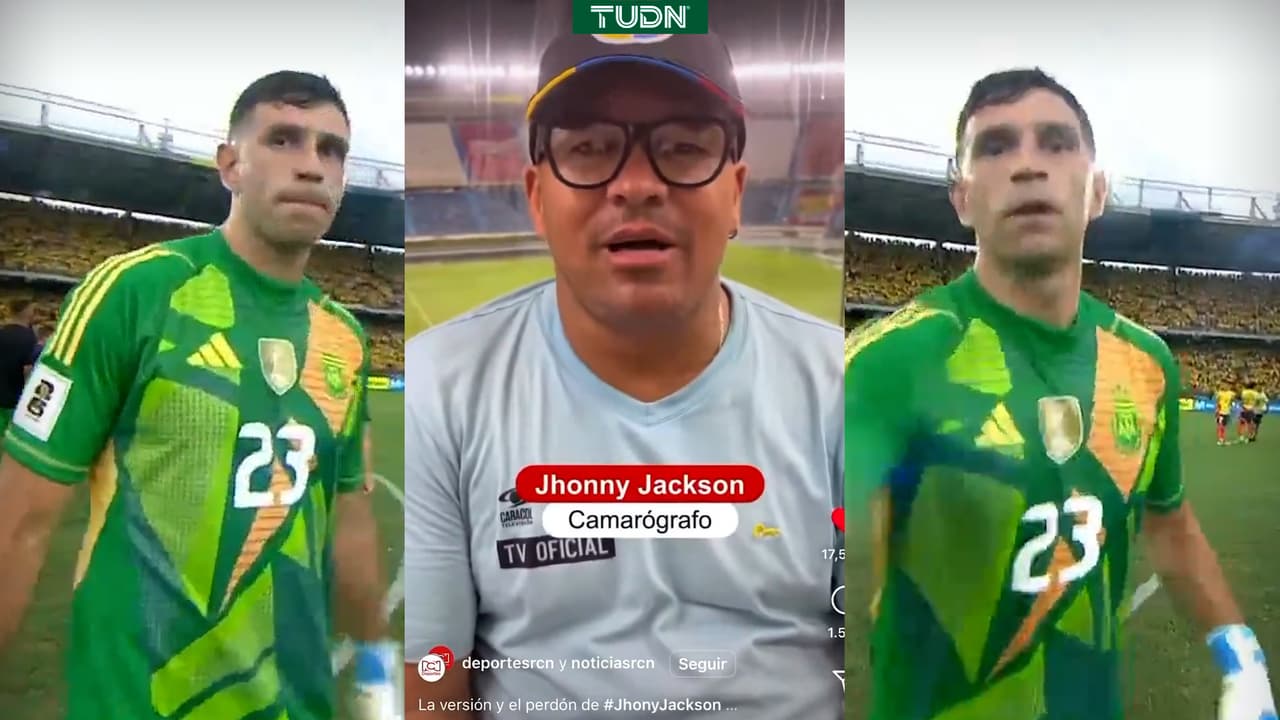 ¿Mal perdedor? Dibu golpea a camarógrafo tras el Colombia vs. Argentina