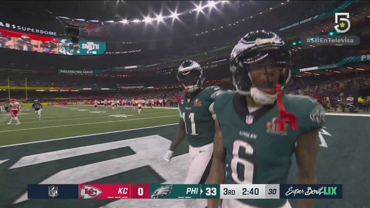 ¡Pase perfecto de Jalen Hurts! Philadelphia aplasta a Chiefs