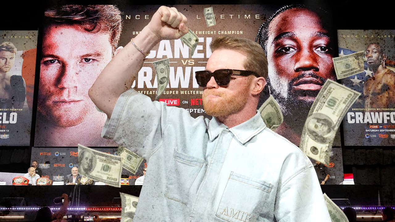 Canelo apuesta medio millón de dólares a victoria de Oleksandr Usyk 