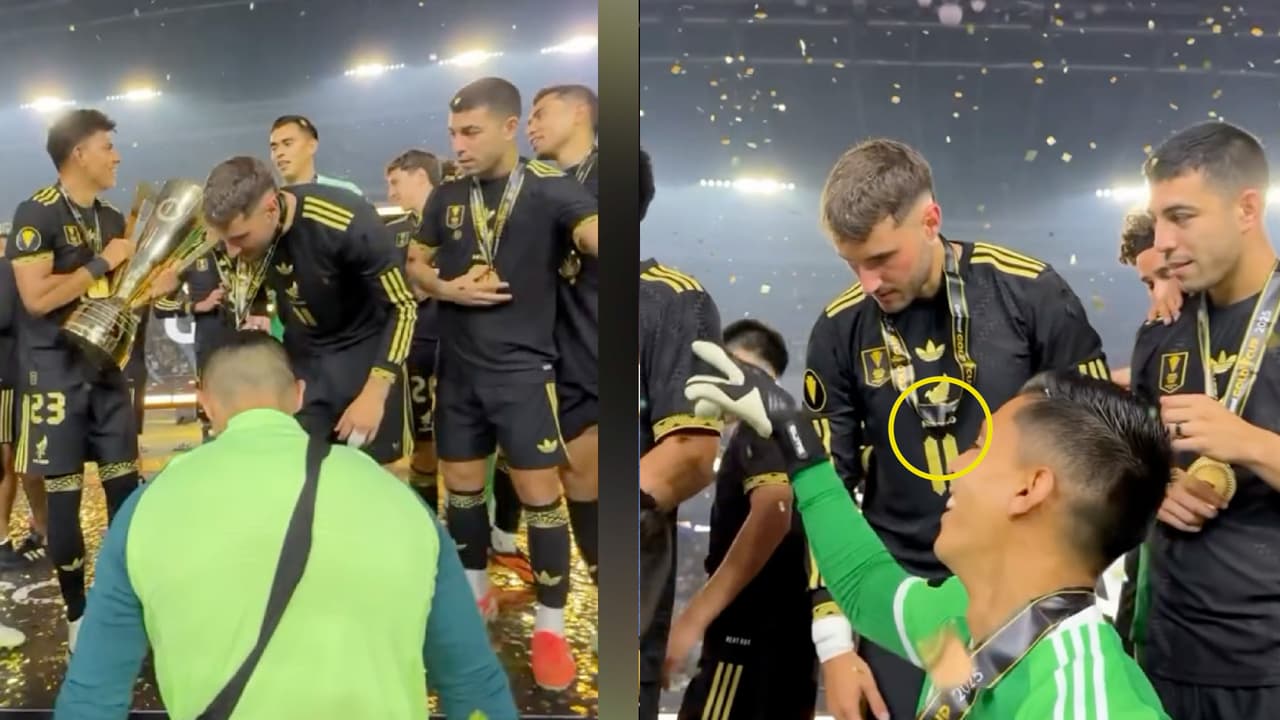 Santi Gimenez perdió su medalla en pleno festejo de la Copa Oro
